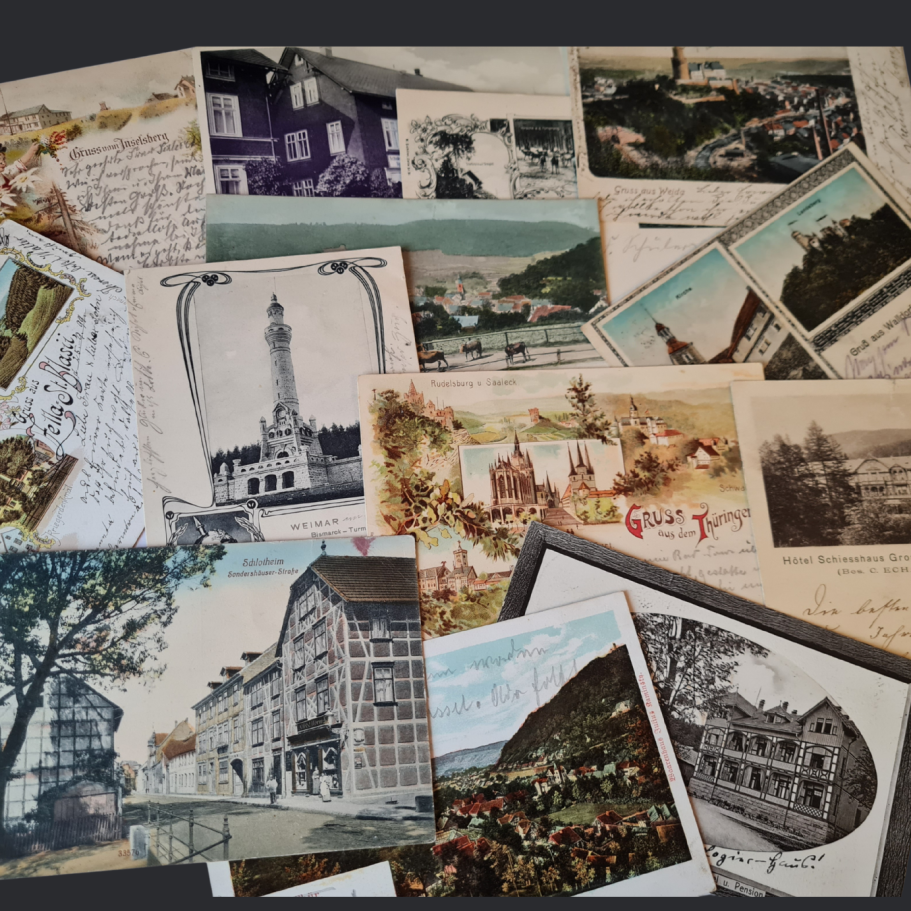 Postkarte aus dem frühen 20. Jahrhundert – historische Ansicht Thüringen, Sammlung Werner