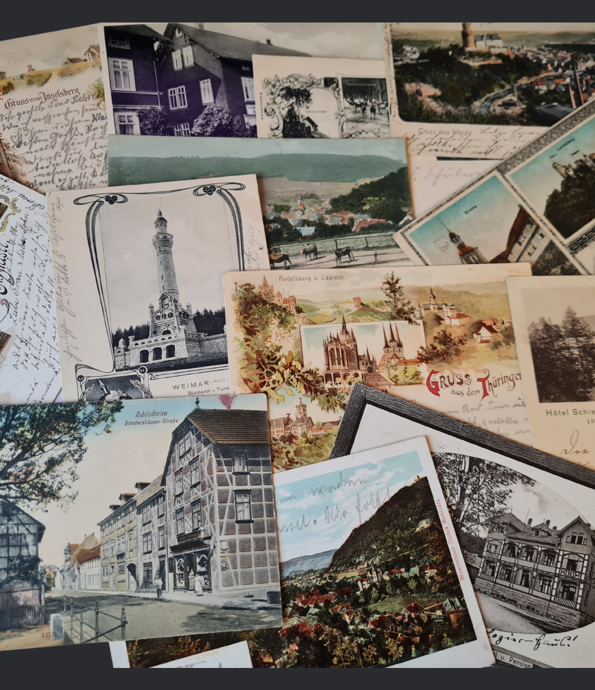 Ansichtskarten mit Motiven aus Thüringer Städten – Sammlung Werner Thüringen