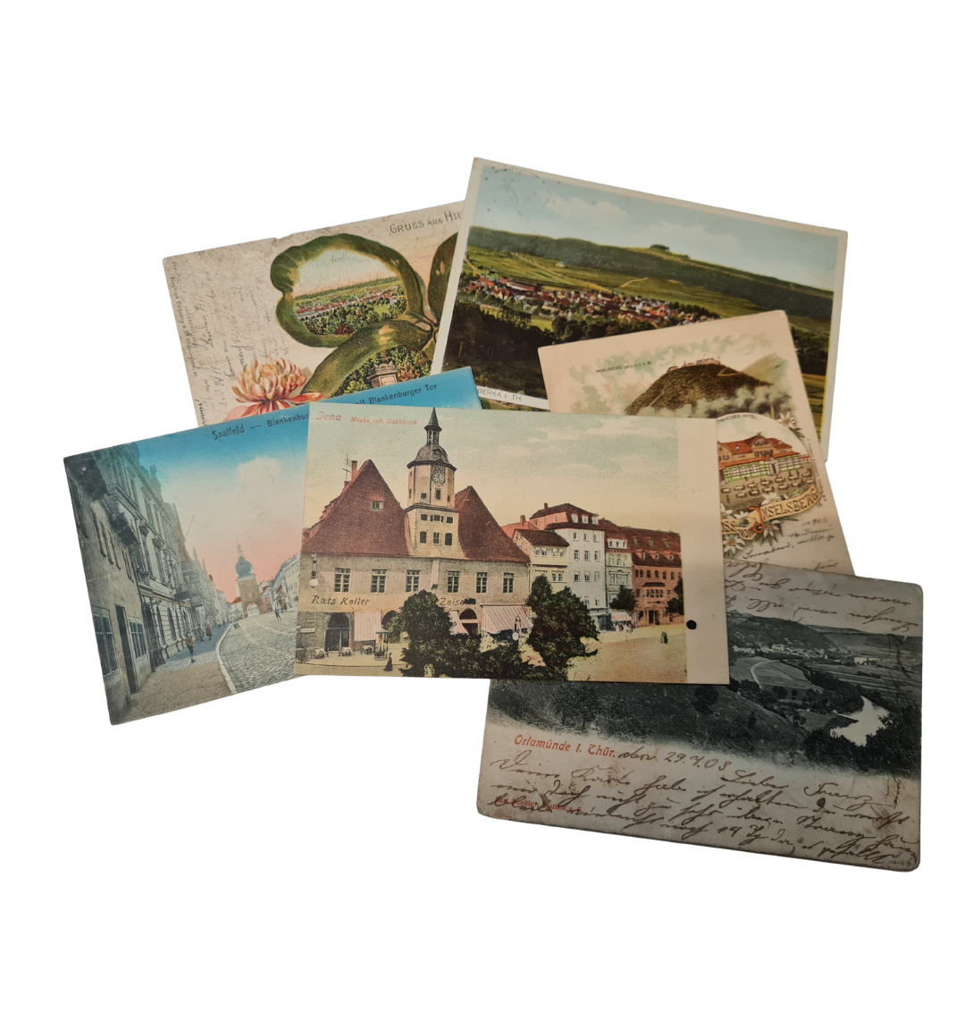 Ansichtskarten mit Motiven aus Thüringer Städten – Sammlung Werner Thüringen